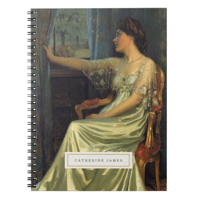 Vintage Fine Art Personalized Notebook (Front)