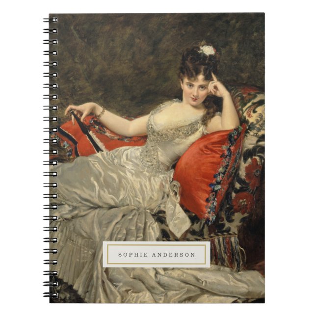 Vintage Fine Art Personalized Notebook (Front)
