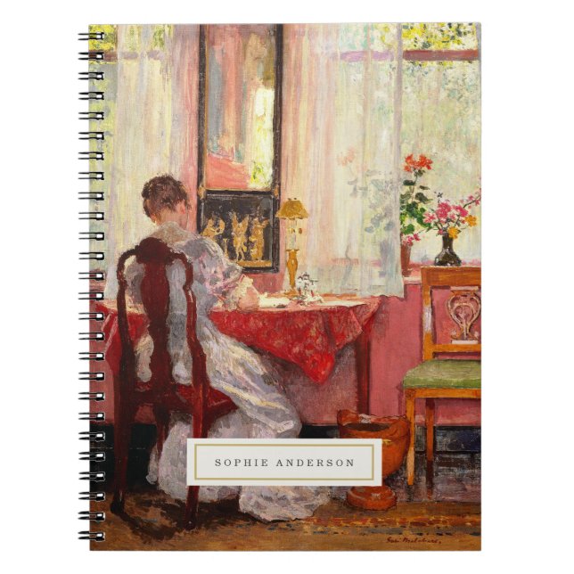 Vintage Fine Art Personalized Notebook (Front)