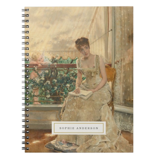 Vintage Fine Art Personalized Notebook (Front)