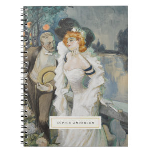 Vintage Fine Art Personalized Notebook