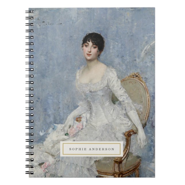 Vintage Fine Art Personalized Notebook (Front)