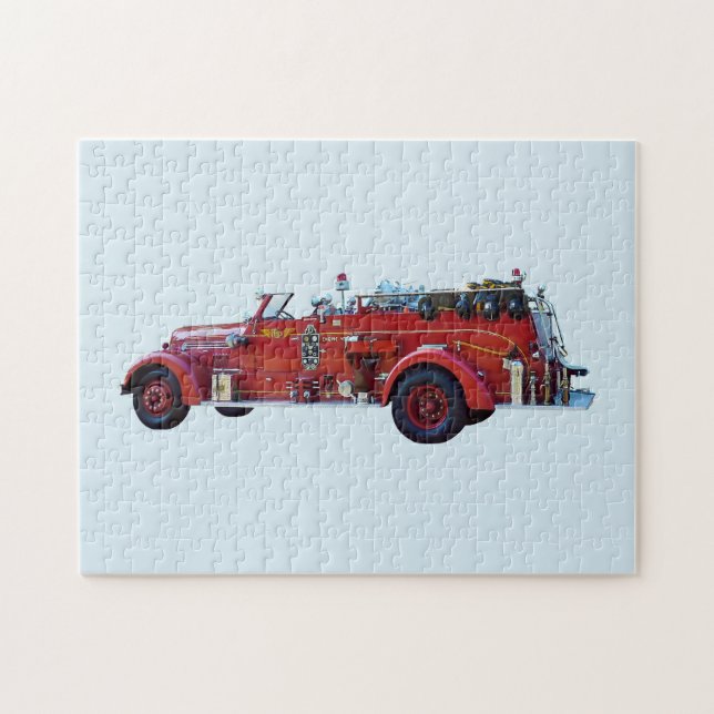 Vintage Fire Engine Jigsaw Puzzle (Horizontal)