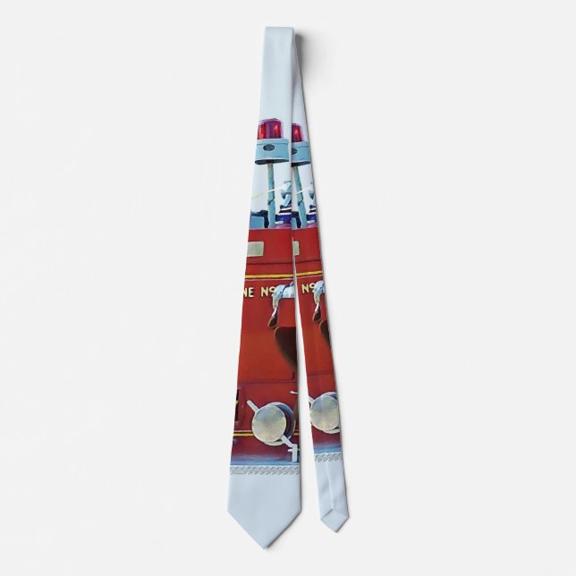 Vintage Fire Engine Tie (Front)