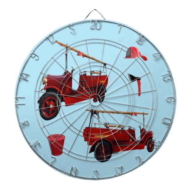 Vintage Fire Fighting Equipment, Dartboard (Front)