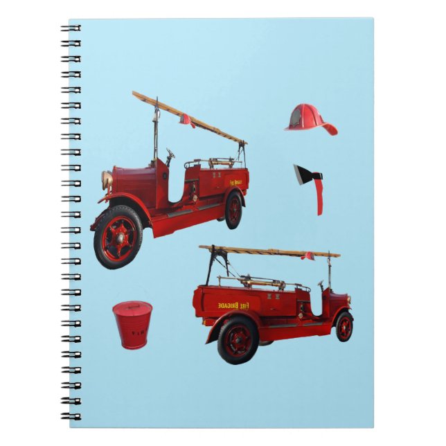 Vintage Fire Fighting Equipment, Notebook (Front)