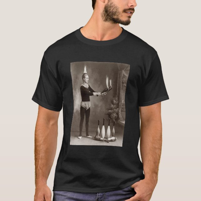 Vintage Fire Juggler T-Shirt (Front)