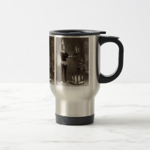 Vintage Fire Juggler Travel Mug