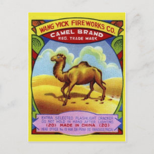 Vintage Firecracker Package Postcard