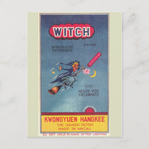Vintage Firecracker Package Postcard