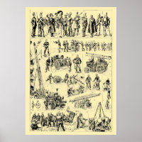 Vintage Firefighter Art