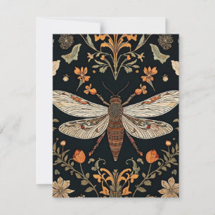 Vintage Firefly Garden  Holiday Card