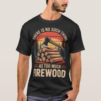 Vintage Firewood Camping Adventure Outdoor Campfir T-Shirt