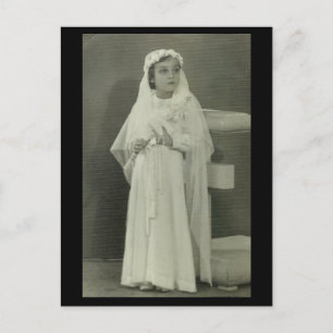 Vintage First communion Postcard