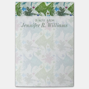 Vintage Fish Pattern Add Your Name Post-it Notes