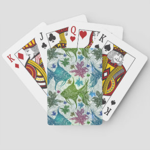 Vintage Fish Pattern Playing Cards
