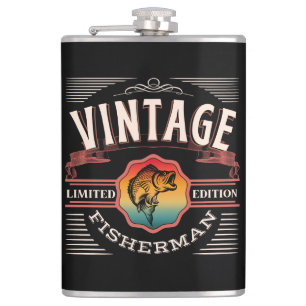 VINTAGE FISHERMAN LIMITED EDITION   HIP FLASK