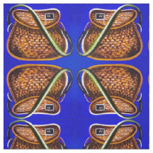Vintage Fishing Basket Fabric