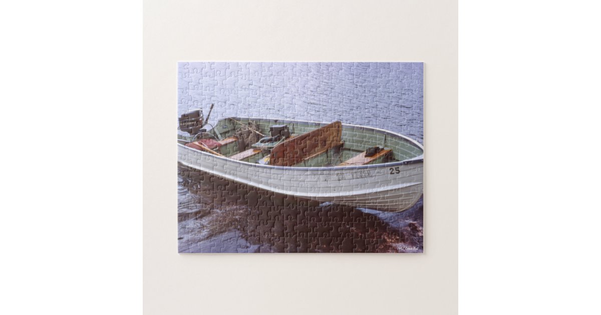 Vintage Fishing Boat Jigsaw Puzzle Zazzle