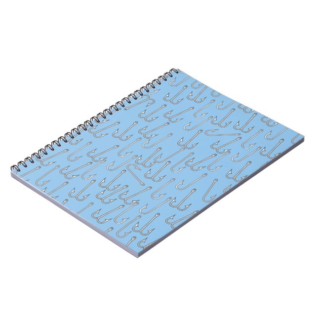 Vintage fishing hooks notebook (Left Side)