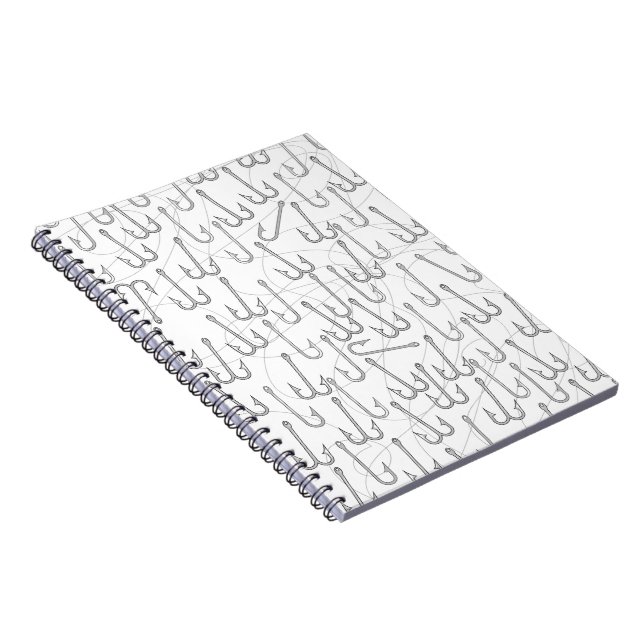 Vintage fishing hooks notebook (Right Side)