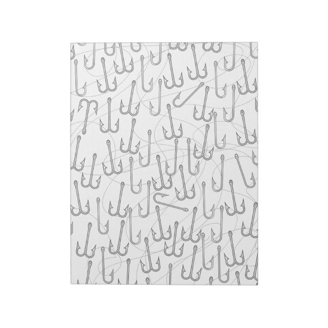 Vintage fishing hooks notepad (Rotated)