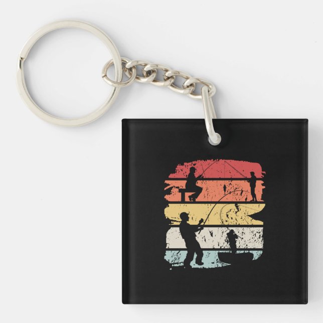 Vintage Fishing Keychain (Front)