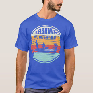 Vintage Fishing Motif, FishermanGiftFish T-Shirt
