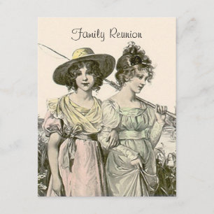 Vintage Fishing Outing Family Reunion Invitations