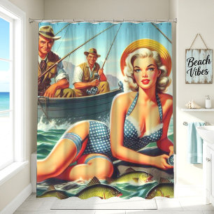 Vintage Fishing Pin Up