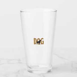 Vintage Fitness Lifestyle Husky Workout Dog Cartoo Glass