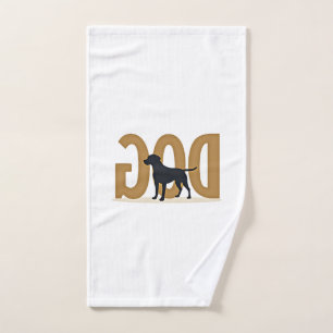 Vintage Fitness Lifestyle Husky Workout Dog Cartoo Hand Towel