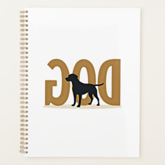 Vintage Fitness Lifestyle Husky Workout Dog Cartoo Planner