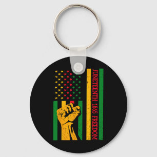 Vintage Flag Black History Black History American Keychain