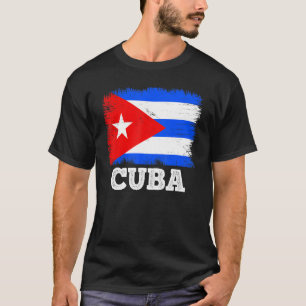 Vintage Flag Cuba Country Retro Flag Cuban T-Shirt