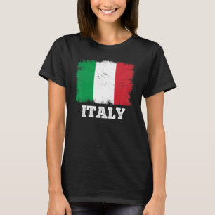 Vintage Flag Italy Country Retro Flag Italian T-Shirt
