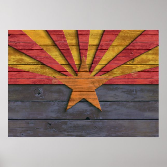 Vintage Flag of Arizona Poster (Front)