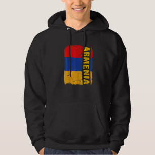 Vintage Flag of Armenia Love Your Country Hoodie
