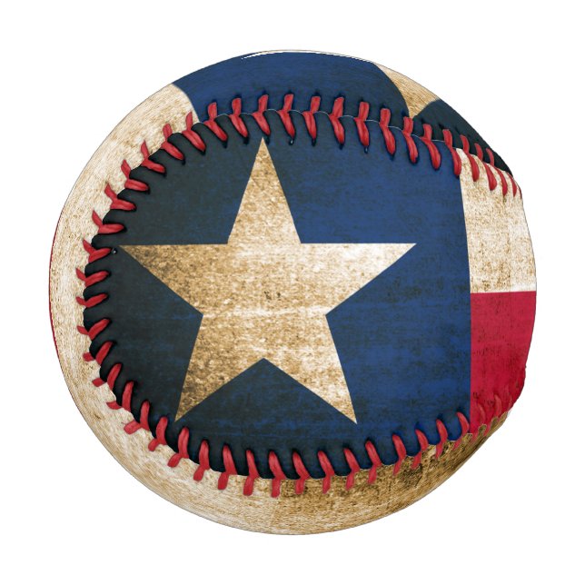 Vintage Flag of Texas Baseball (Front Left)