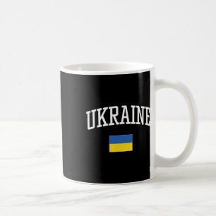 Vintage Flag Of Ukraine Love Your Country  Coffee Mug