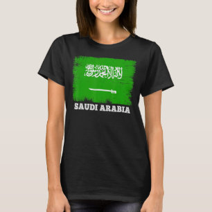 Vintage Flag Saudi Arabia Country Retro Flag Saudi T-Shirt