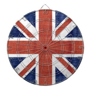 Vintage Flag United Kingdom 2 Dartboard