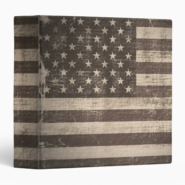Vintage Flag United States 2 Binders (Front/Spine)