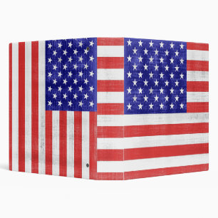 Vintage Flag United States Binders