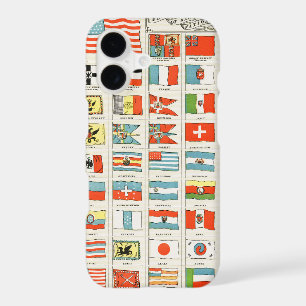 Vintage Flags Of All Nations Educational Poster