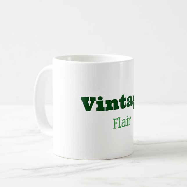 Vintage Flair Mug (Front Left)