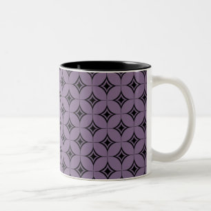Vintage Flair Mug, Purple Two-Tone Coffee Mug
