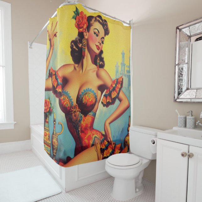 Vintage Flamenco Pin Up (In Situ)