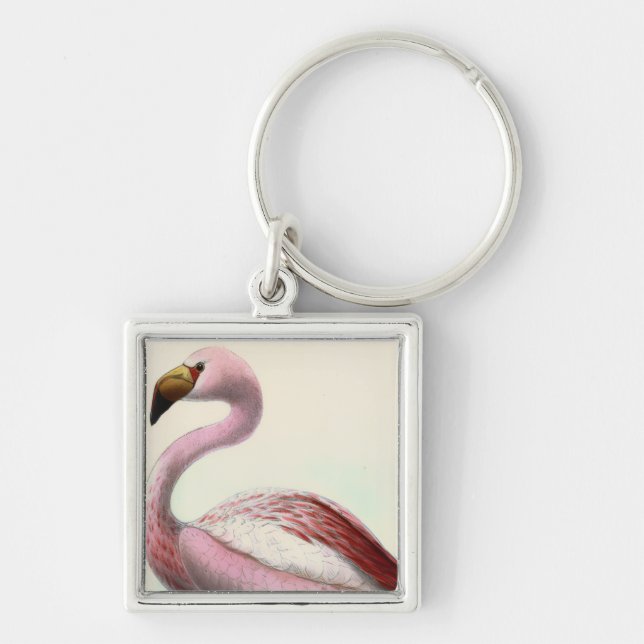 Vintage Flamingo Keychain (Front)