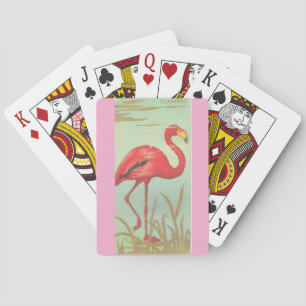 Vintage Flamingo Playing Cards